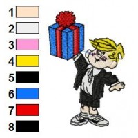 Dennis the Menace Embroidery Design 13